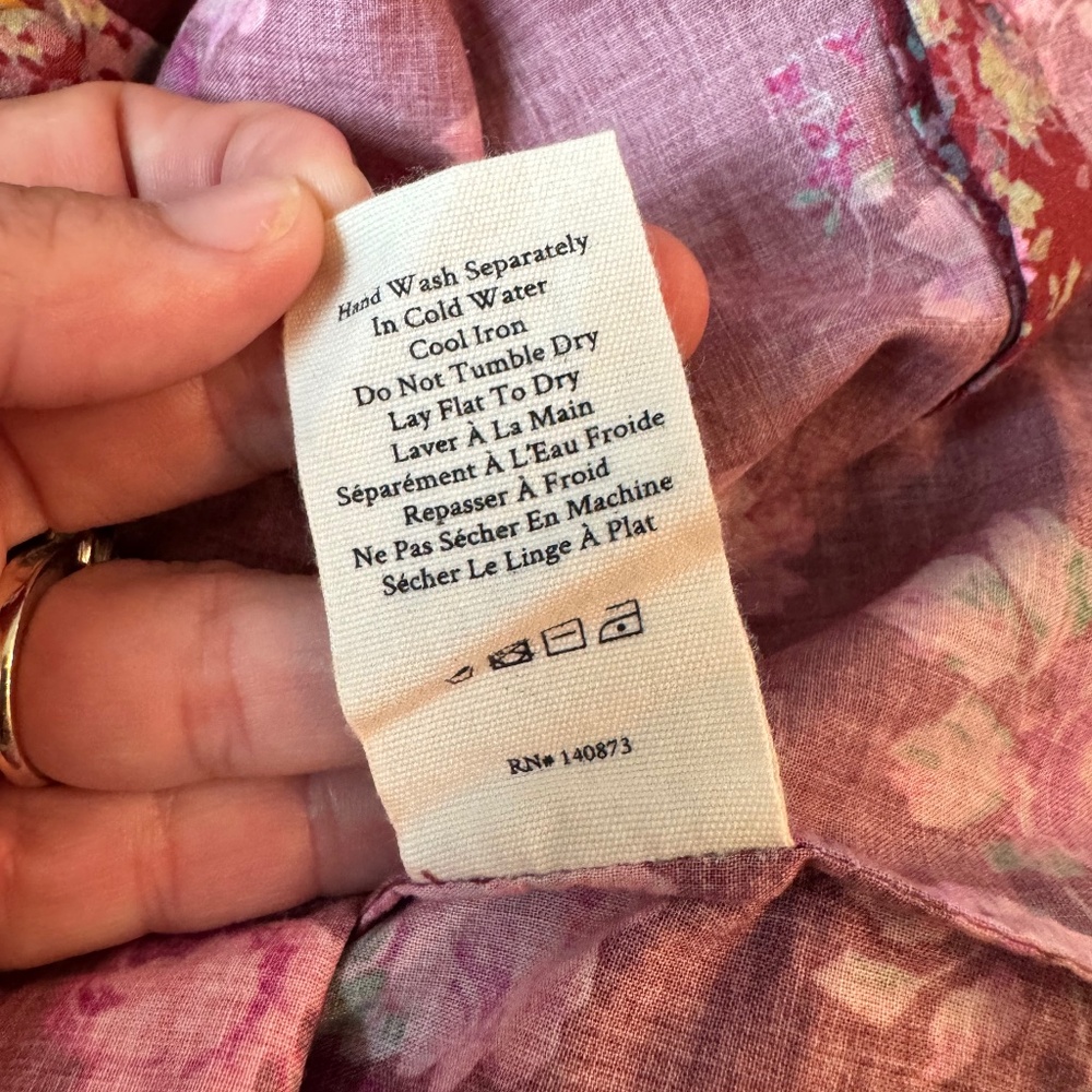 New Love Shack Fancy X Revolve Morrison Top Spiced Apple Red Women's Size S K - Picture 8 of 8
